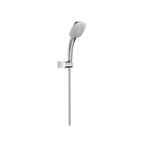 IDEALRAIN CUBE, CROM, SET DE DUS CU SUPORT, PARA PATRATA 10X10CM, 3 JETURI, FURTUN IDEALFLEX 175CM, B0020AA